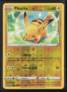 Pikachu 065/202 Sword & Shield Reverse Holo