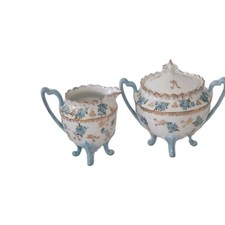 Antique Art Deco R S Prussia Footed Tea Set Sugar Creamer