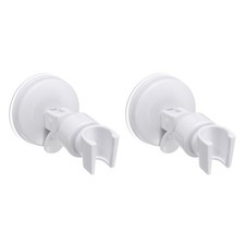 2Pcs Shower Head Holder, Suction Cup Shower Head Holder White 