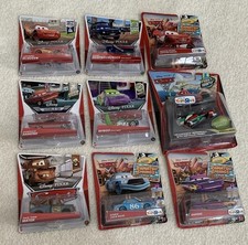 Disney Pixar Cars RARE LOT 9 Diecast Metal Cars Mattel Sealed NIB Near MINT     