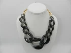 Baublebar Chunky Graduated Marbled Acrylic Chain Necklace