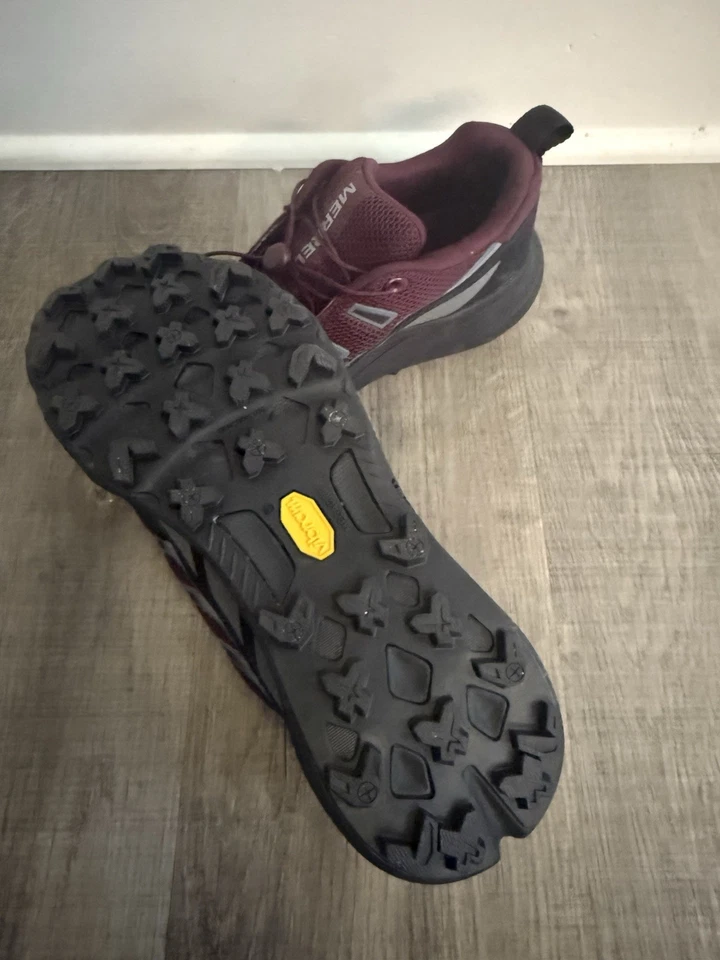 Tênis de caminhada Merrell feminino Agility Peak 5 Trek tamanho 7.5 corrida trilha - Imagem 4 de 4