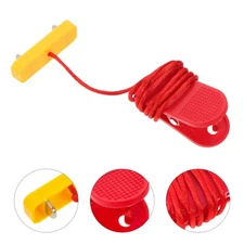  Emergency Stop Key with Safety Cord Double Prong Plug-In Treadmill Key
