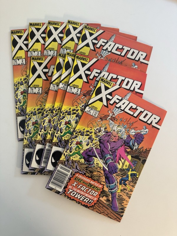 X-Factor #2 (Marvel Comics March 1986) Lot of 10