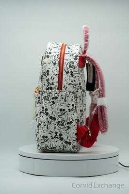 disney mickey mouse allover print mini backpack Loungefly Classic Mini-Backpack and red stars Disney Mickey & Friends All-Over