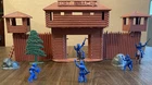 Vintage Marx Fort Apache Stockade with Accessories