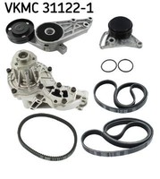 SKF Spannrollensatz Mit Wasserpumpe (Nebentrieb) Audi, VW VKMC311221