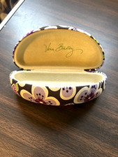 Vera Bradley VERY BERRY PAISLEY Clamshell EYE GLASSES SUNGLASSES Hard Case-NWOT
