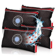 Car Dehumidifier, 4-Pack - Rechargeable, Anti-Fog, Portable Four Pack (Regular)