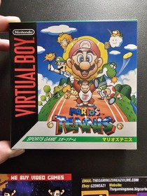 MARIO'S TENNIS Mario Virtual Boy Nintendo Japan Version. Complete CIB #3
