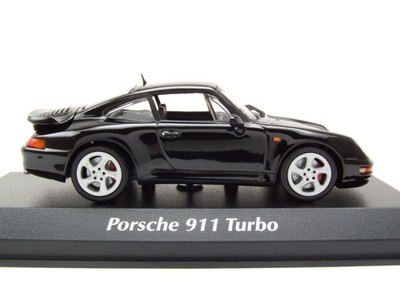 【MAXICHAMPS】Porsche 911 Turbo Black Minichamps Maxichamps Porsche 911 993 Turbo Black 1995 1/43