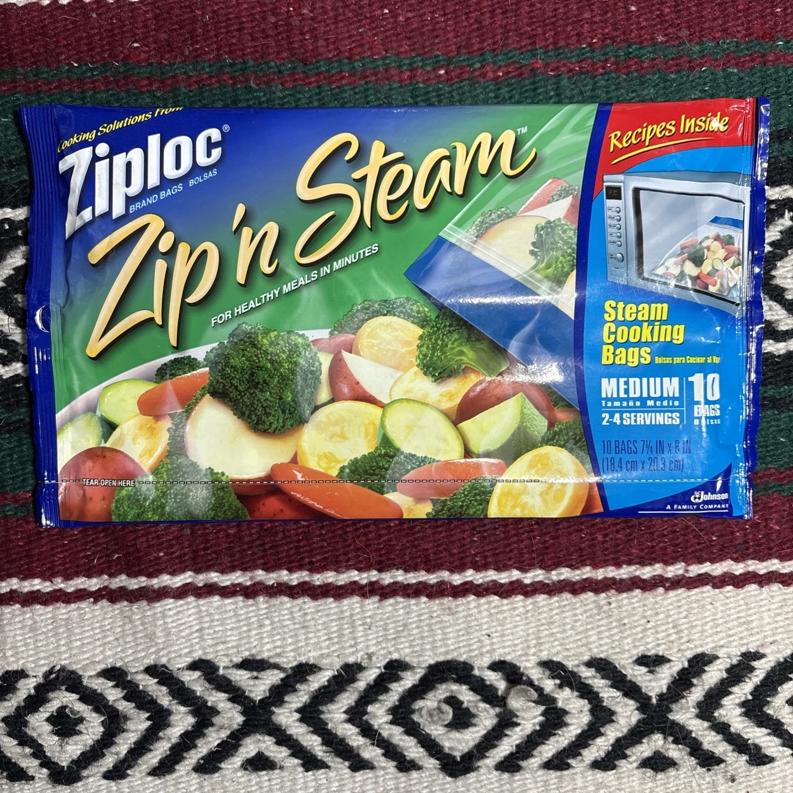 Ziploc Zip'n Steam Medium Steam Cooking Bags - Thumbnail 5
