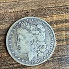 Morgan Silver Dollar 1900 New Orleans Mint Circulated $1 Coin 0.9 Fineness