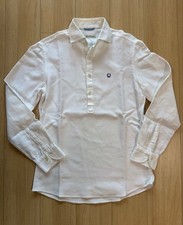 G. Inglese Pique Long Sleeve Floral Accent Shirt Size M Made In Italy Japan G. Inglese Pique Long Sleeve Floral Accent Shirt Size M Made In Italy Japan
