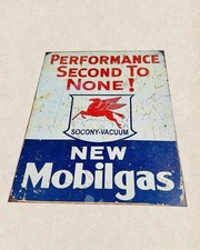 Socony Sign In Mobil Gas & Oil Advertising for sale | eBay