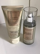 Bath Body Works Snowflakes Cashmere Body Cream Fragrance Mist 2.5 oz.