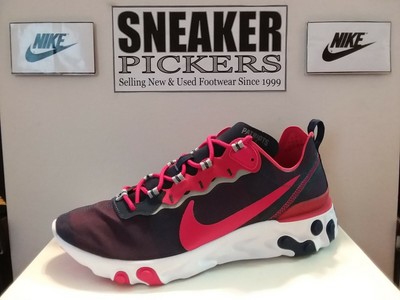 Nike React Element 55 Running - Patriots - CK4883 400 - Navy / Red - Size: 10.5