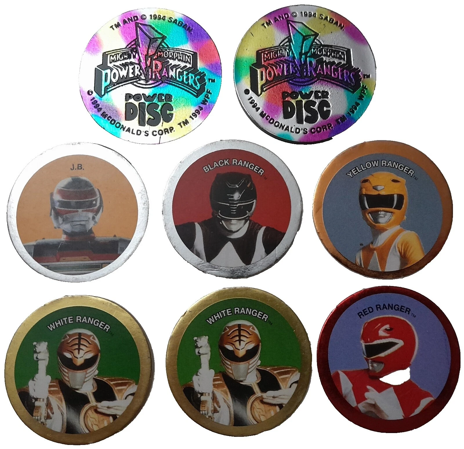 Primas de comida rápida y cereales Bandai Power Rangers