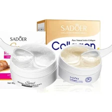 60pcs/box SADOER Snail Collagen Eye Mask Anti Dark Circles Removal Eyes Bags