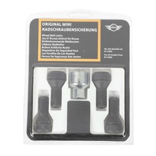 Genuine MINI Cooper F56 Set of Wheel Locks M14x1 25 36132453960  