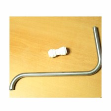 HEATRAE SADIA 95604212 SPOUT 12" PIPE + WHITE ADAPTOR 15MM