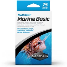 Seachem MultiTest Marine Basic Test Kit pH Ammonia Alkalinity Nitrite Nitrate