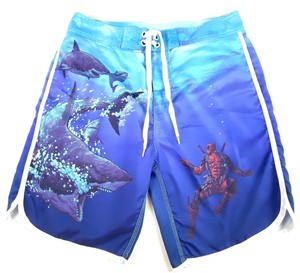 deadpool swim trunks