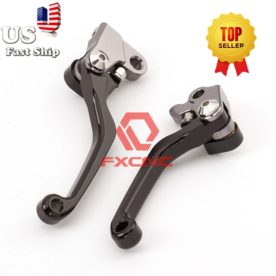 Palancas de embrague de freno de pivote CNC para Yamaha YZ250X 16-22 2017 2018 2019 2020 negras Foto 2 de 4
