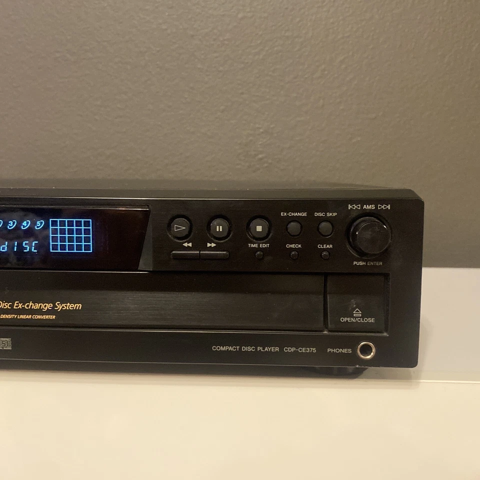 Sony CDP-CE375 5-Disc Carousel CD Changer Player  TESTED Works Great!. - Image 3 of 4