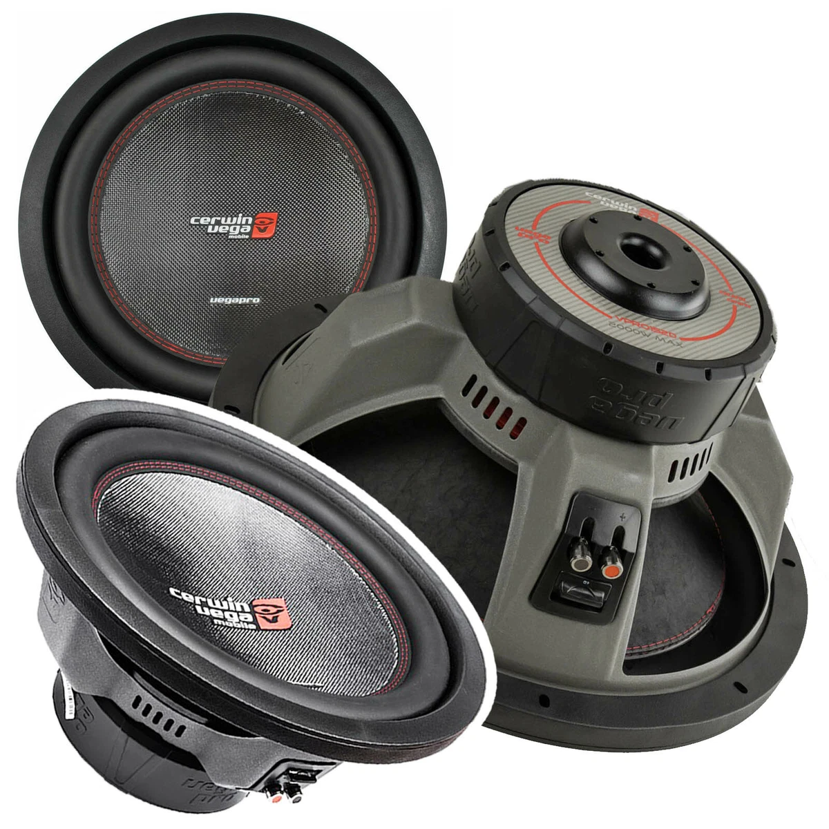 CERWIN VEGA VPRO152D 1800W 15&#034; INCH Vega Pro Series Dual 2 Ohm Car Subwoofer | eBay