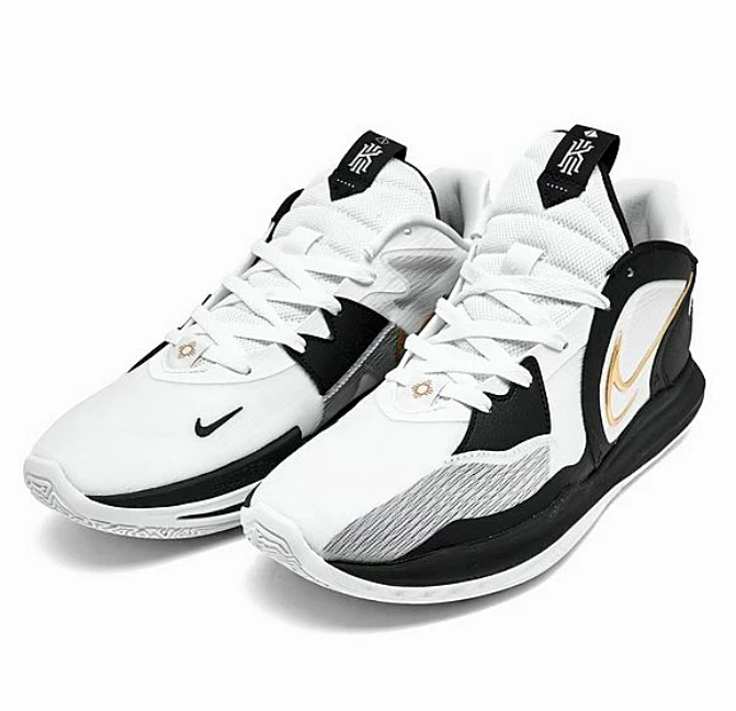 Kyrie low top white and gold