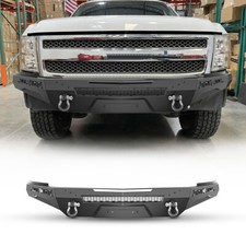 Front Bumper Wled Lightsd-rings Shackles For 2007-2013 Chevy Silverado 1500