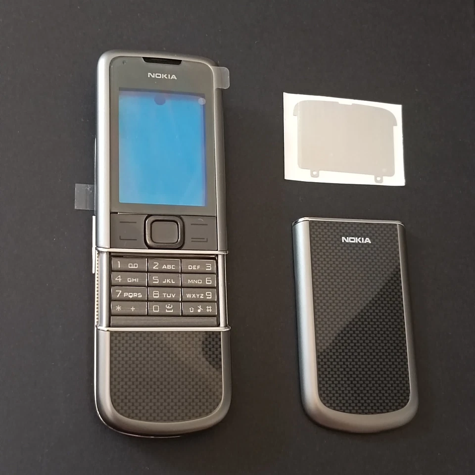 ALTA CALIDAD NUEVO Nokia 8800 Carbon Arte 8800e Carcasa de repuesto Fundas Foto 2 de 4