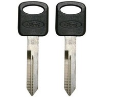 2 New Ford OEM Oval Logo Uncut Master Key Blank - MADE IN USA