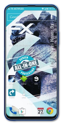 atFoliX 3x Lámina Protectora para Huawei Honor 9x transparente&flexible - Imagen 3 de 6
