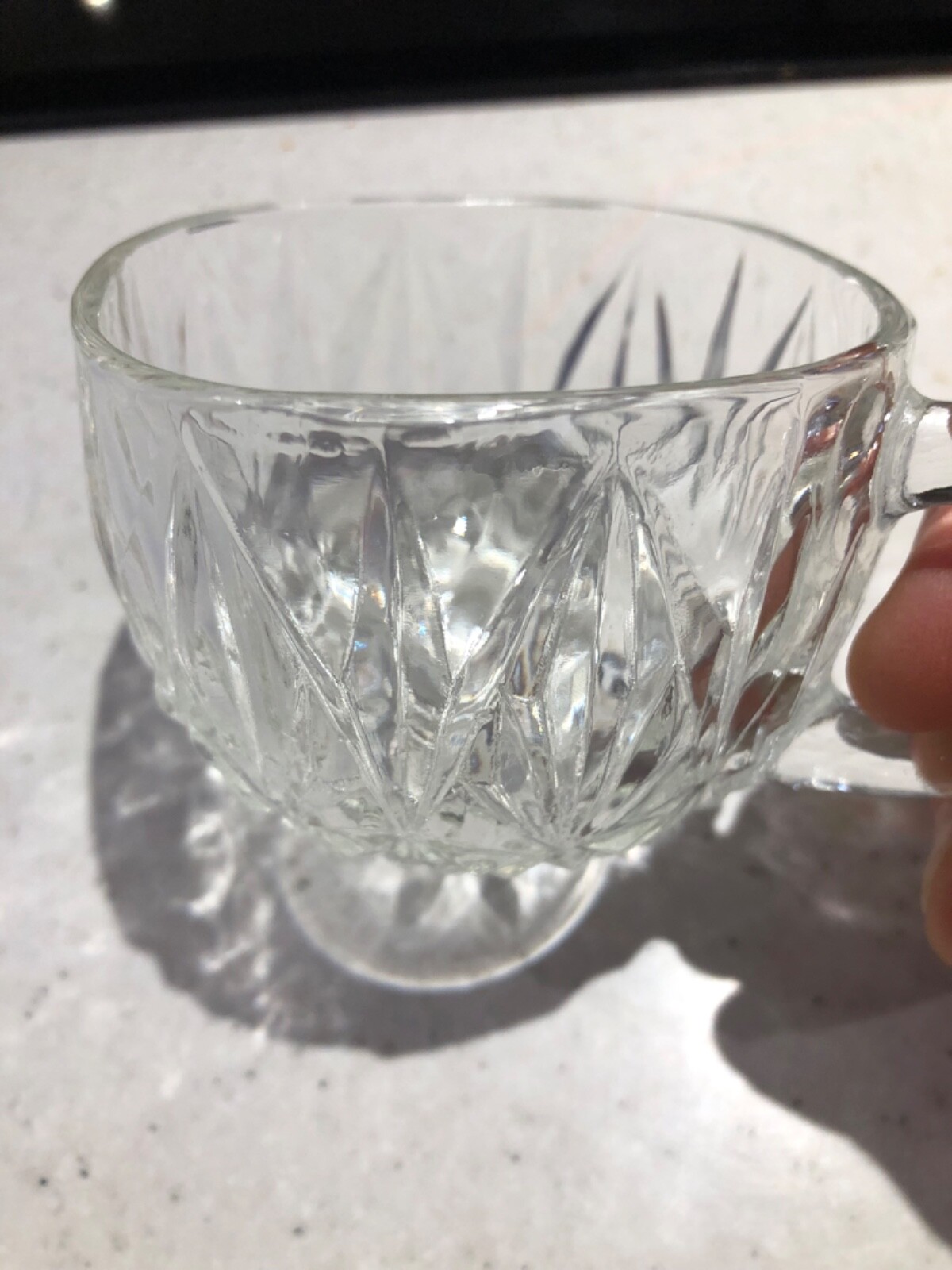 Glass punch bowl eBay