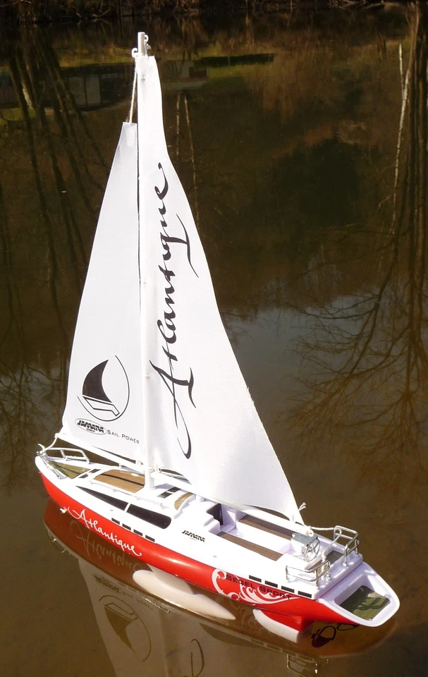 RC Modell Segelboot Atlantique 2 Kanal 27Mhz " Länge 38 cm" Ferngesteuert  40250 - Bild 3 von 4