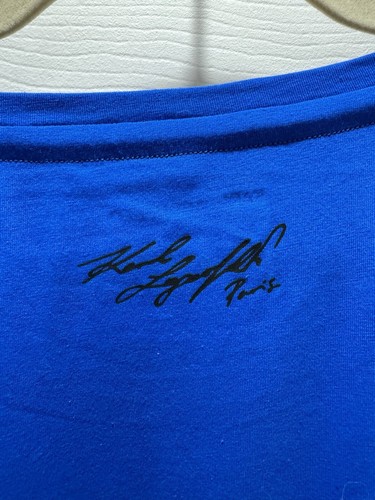 T-Shirt Karl Largefeld Paris königsblau mit Strasssteinen Größe XL UNVERBINDLICHE UVP $ 49 - Bild 5 von 8