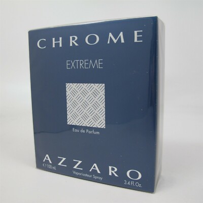 CHROME EXTREME by Azzaro 100 ml/ 3.4 oz Eau de Parfum Spray NIB