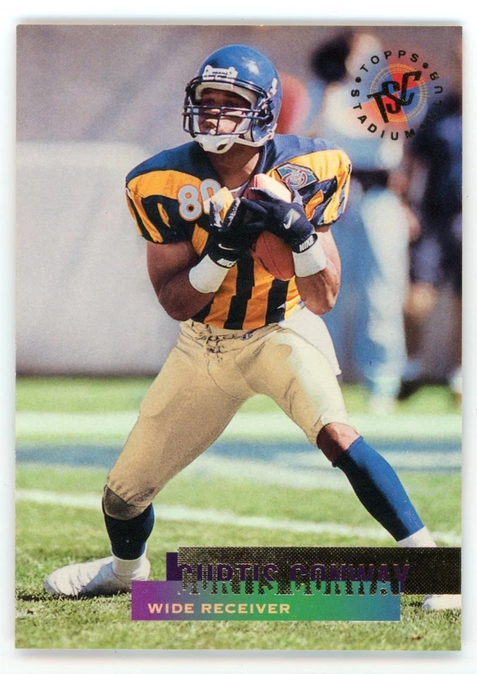 1995 Topps Stadium Club Curtis Conway Card #312 - Image 3 of 4