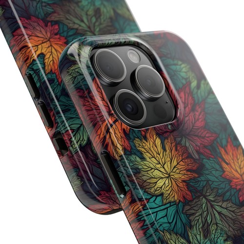 Custodie telefono resistenti foglia d'acero autunnale - iPhone Samsung, cover protettiva, autunno - Foto 23 di 39
