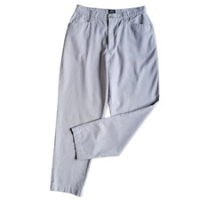 Vintage Lee Casuals Size 14 Med Women's Gray Pockets Tapered Leg High Rise Pants