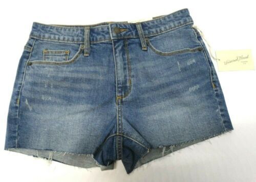 Mossimo Women's Americana Distressed Denim High Rise Shorts Cuttoffs Light  Star Size 4 at  Women's Clothing store