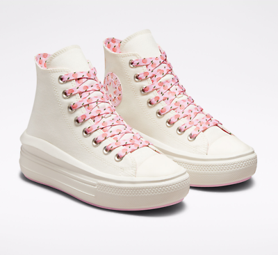 converse khaki move platform hi trainers