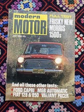 Modern Motor Magazine Vintage July 1969 Cars Automobile 