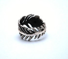 Gorgeous 925 Silver "Evil Eye" Leaf Ring size 6 — photo 2