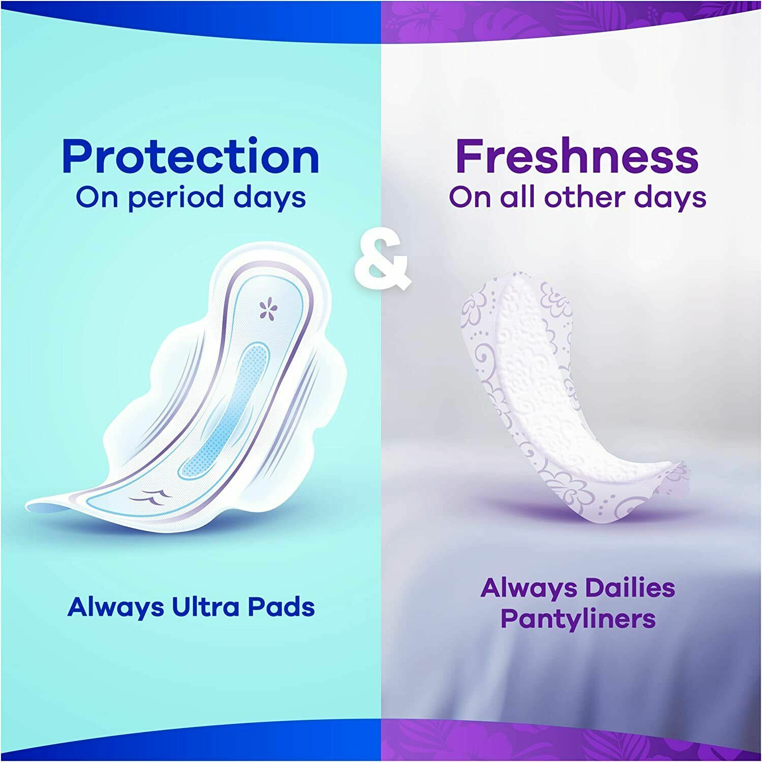 Always Dailies Flexistyle Slim Panty Liners Fresh Scent PACK8