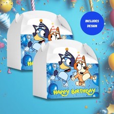 10ct Bluey Party favor toys/candy treat box goods for kids birthday