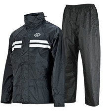 Mens Reflective Waterproof Windproof Heavy Duty Jacket Trousers Rain Suit & Bag