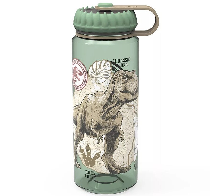 JURASSIC WORLD JURASSIC PARK Victory Chug Green T-Rex Water Bottle, 36 oz. NEW!!